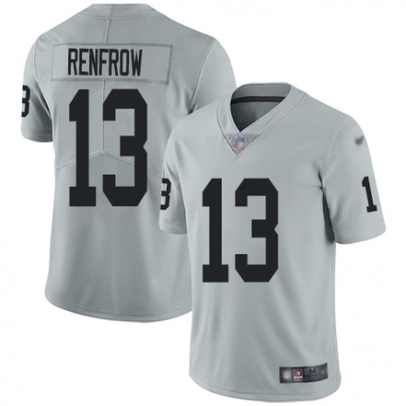 Men's Las Vegas Raiders Customized Grey Vapor Untouchable Limited Stitched NFL Jersey (Check description if you want Women or Youth size)